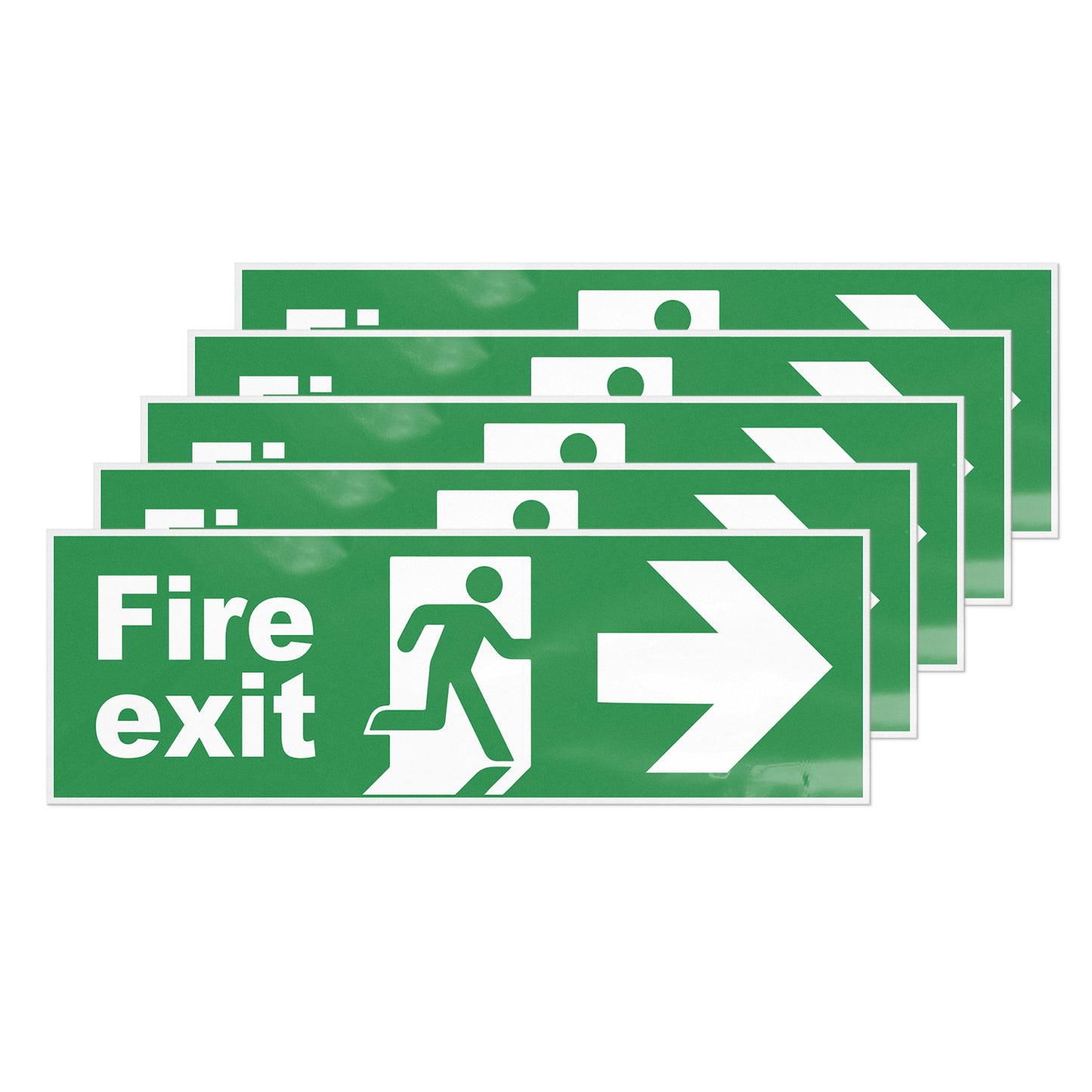 Fire Exit Sign 30 x 10 cm PVC Sign
