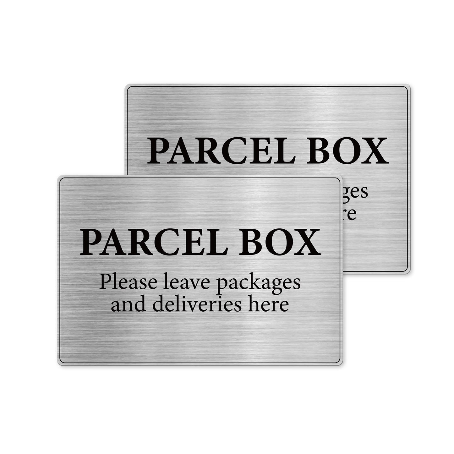 Parcel Box 15 x 10 cm Aluminium Sign