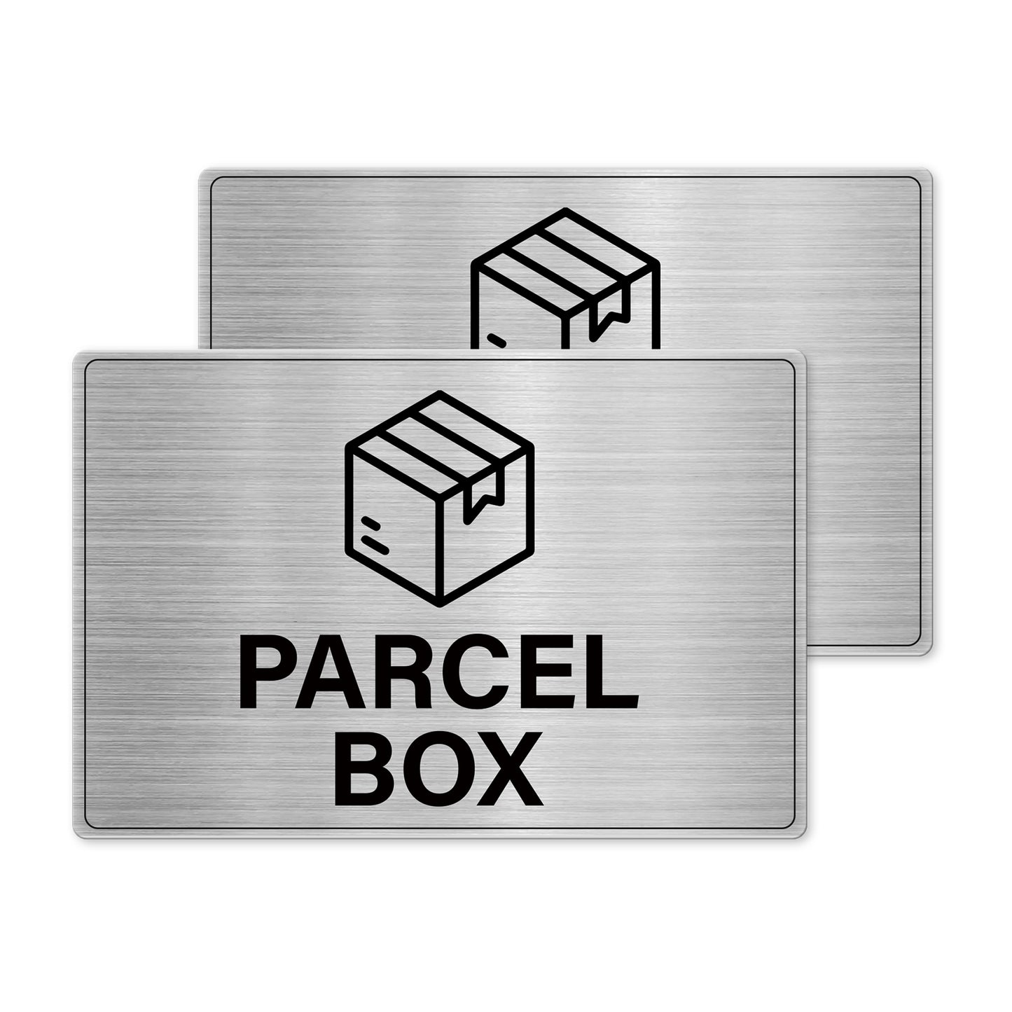 Parcel Box 15 x 10 cm Aluminium Sign