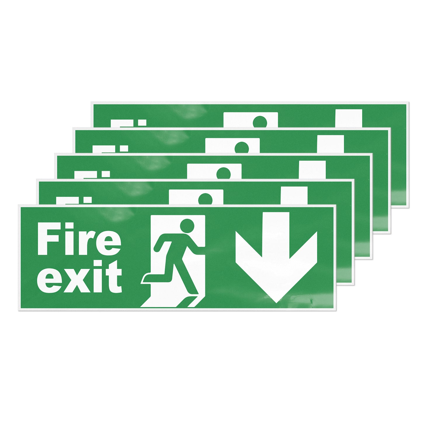 Fire Exit Sign 30 x 10 cm PVC Sign
