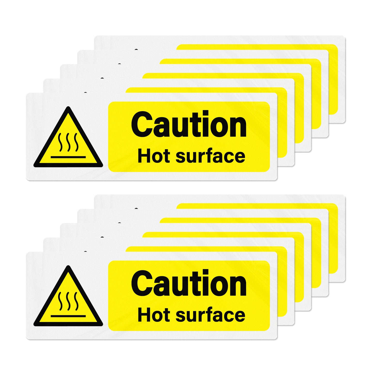 YIKIADA 5 Stück „Caution Mind Your Head“-Aufkleber, selbstklebendes Vinyl, 300 x 100 mm, Warnhinweise, Sicherheitsschilder, wasserfest, Hinweisaufkleber für Büro, Zuhause, Hotel