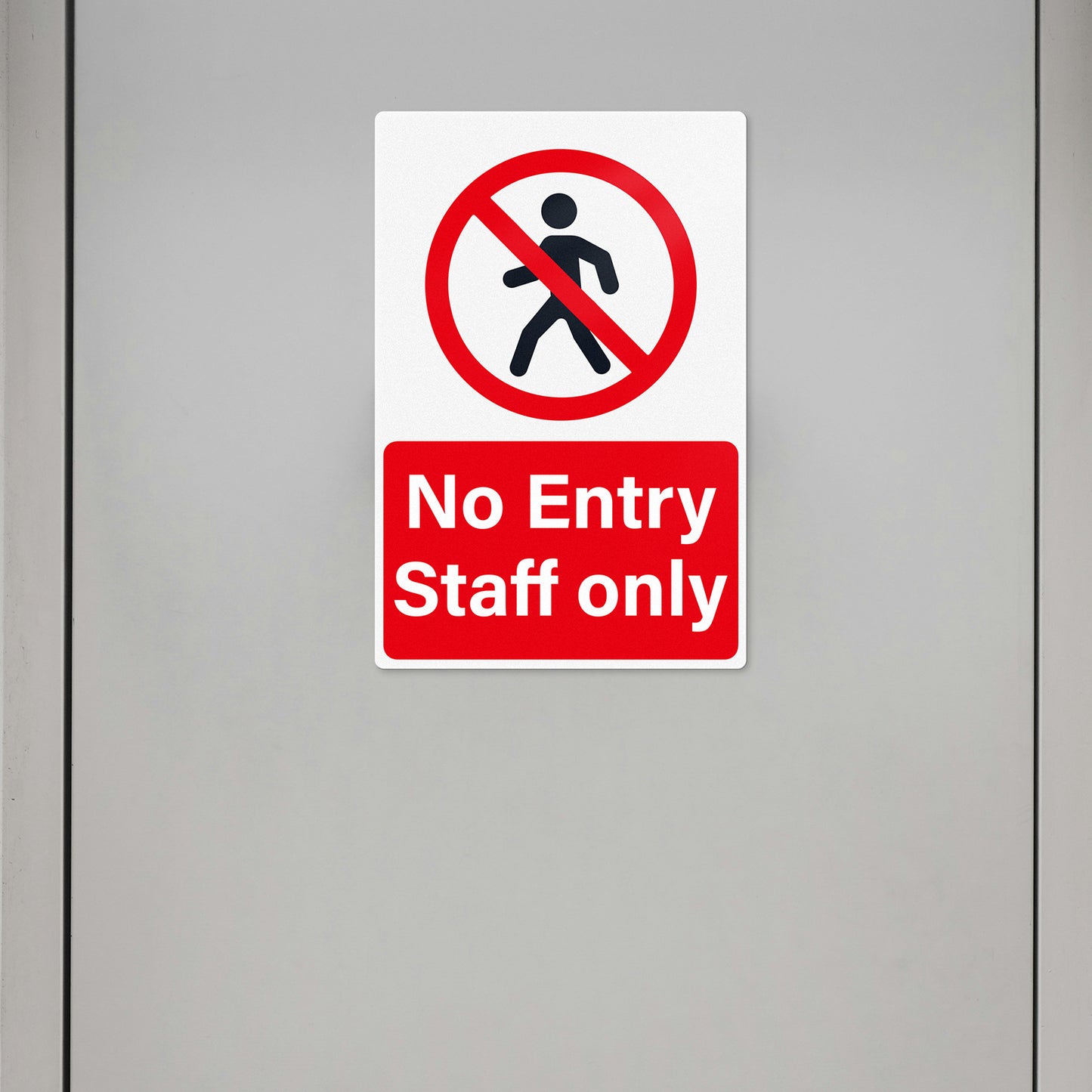 No Entry Staff Only Vinyl Stickers