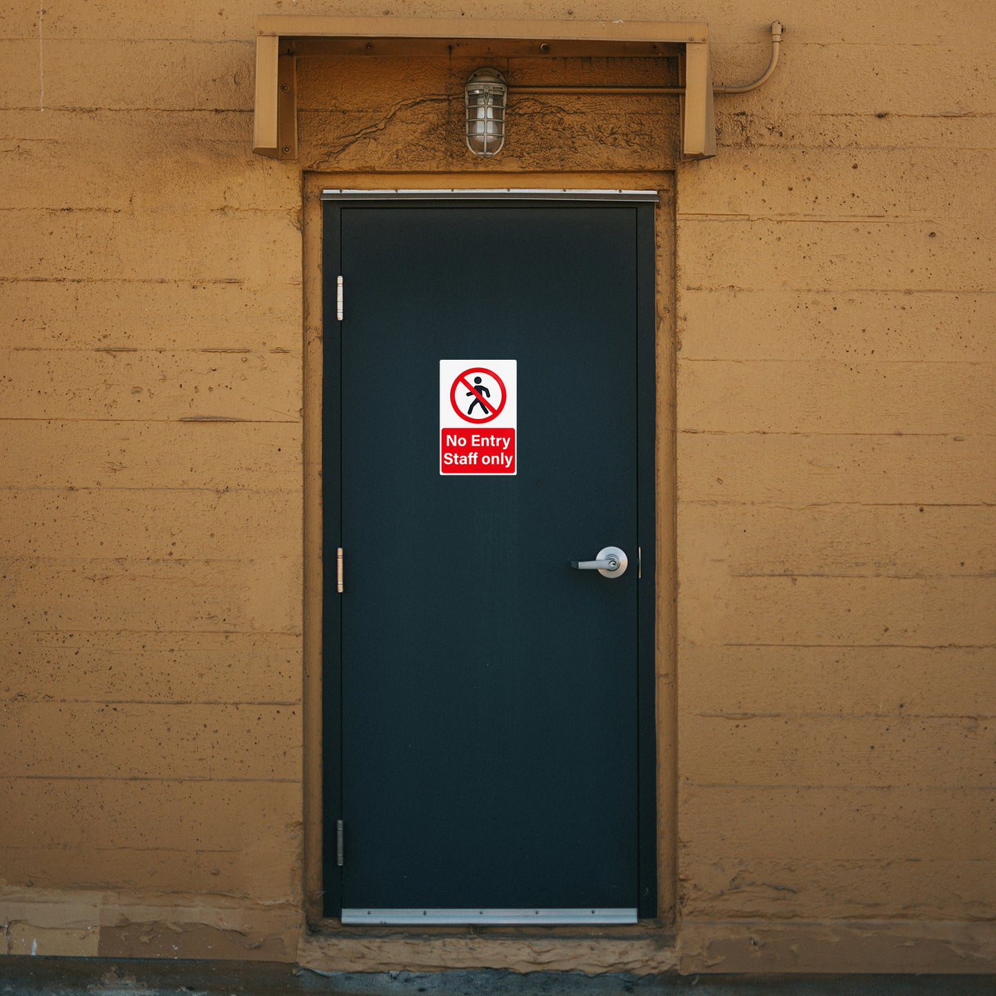 No Entry Staff Only Vinyl Stickers