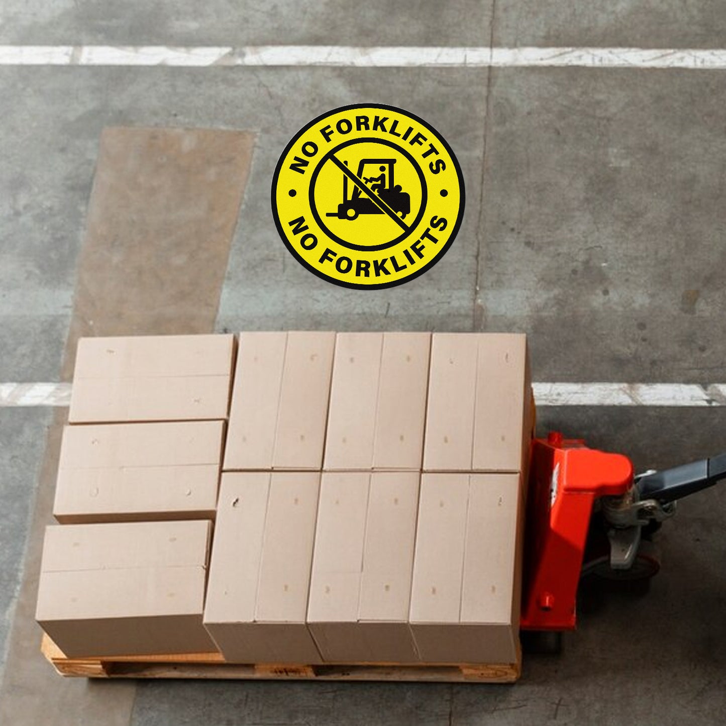 Pegatinas de vinilo para carretillas elevadoras