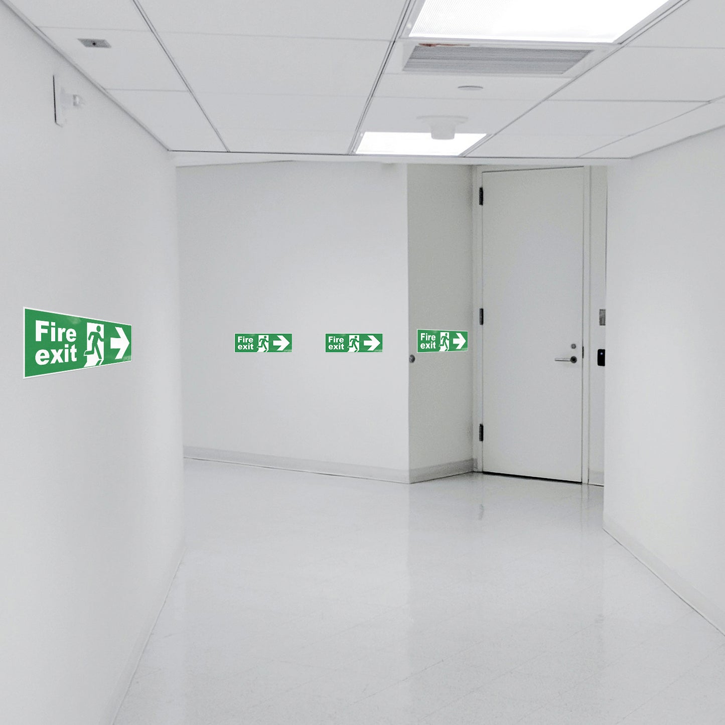 Fire Exit Sign 30 x 10 cm PVC Sign