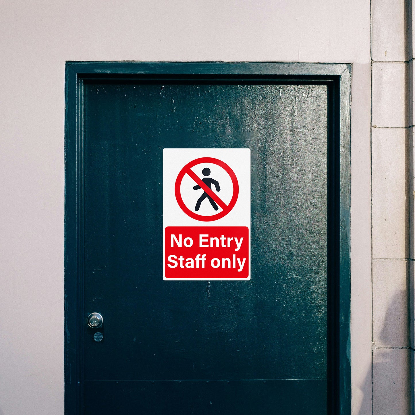 No Entry Staff Only Vinyl Stickers