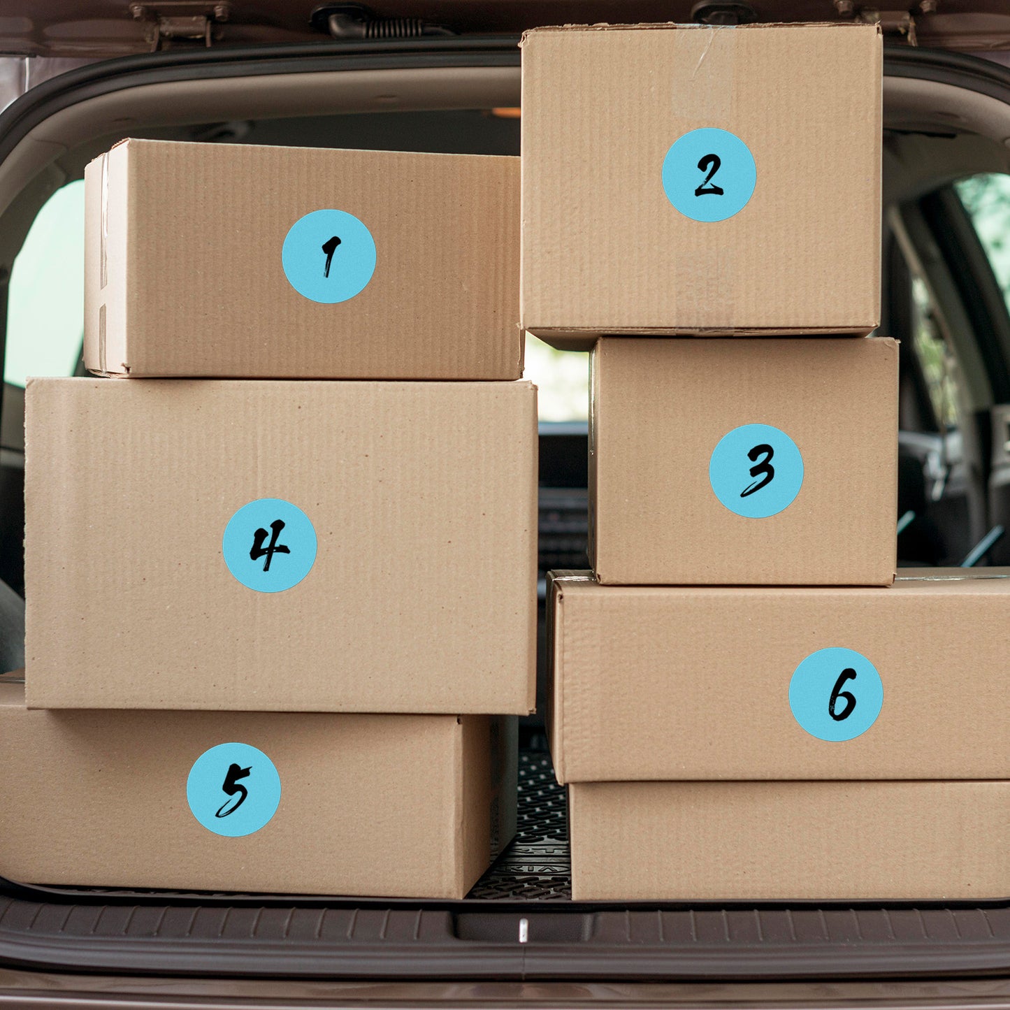 3 Zoll runde Thermoetiketten aus Vinyl, 500 Stück
