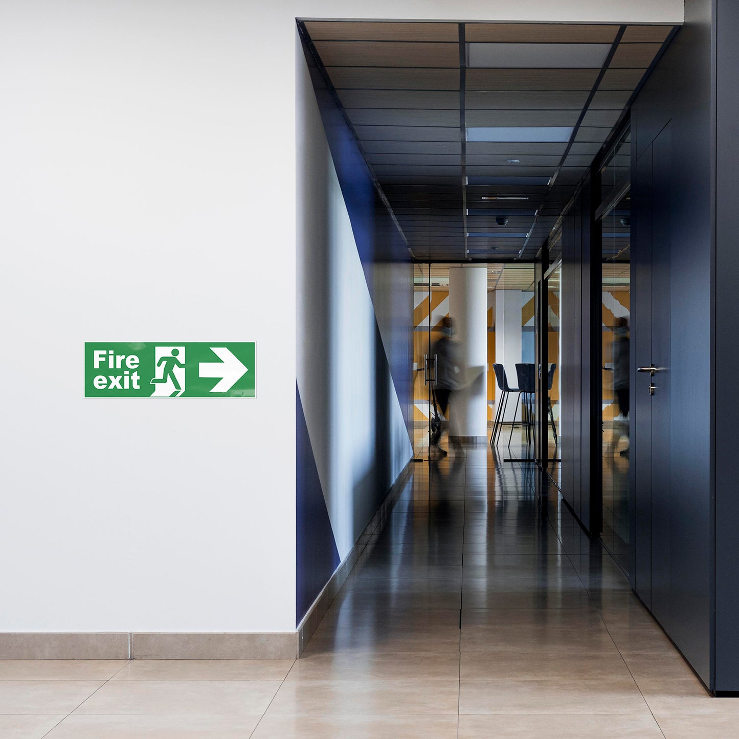 Fire Exit Sign 30 x 10 cm PVC Sign