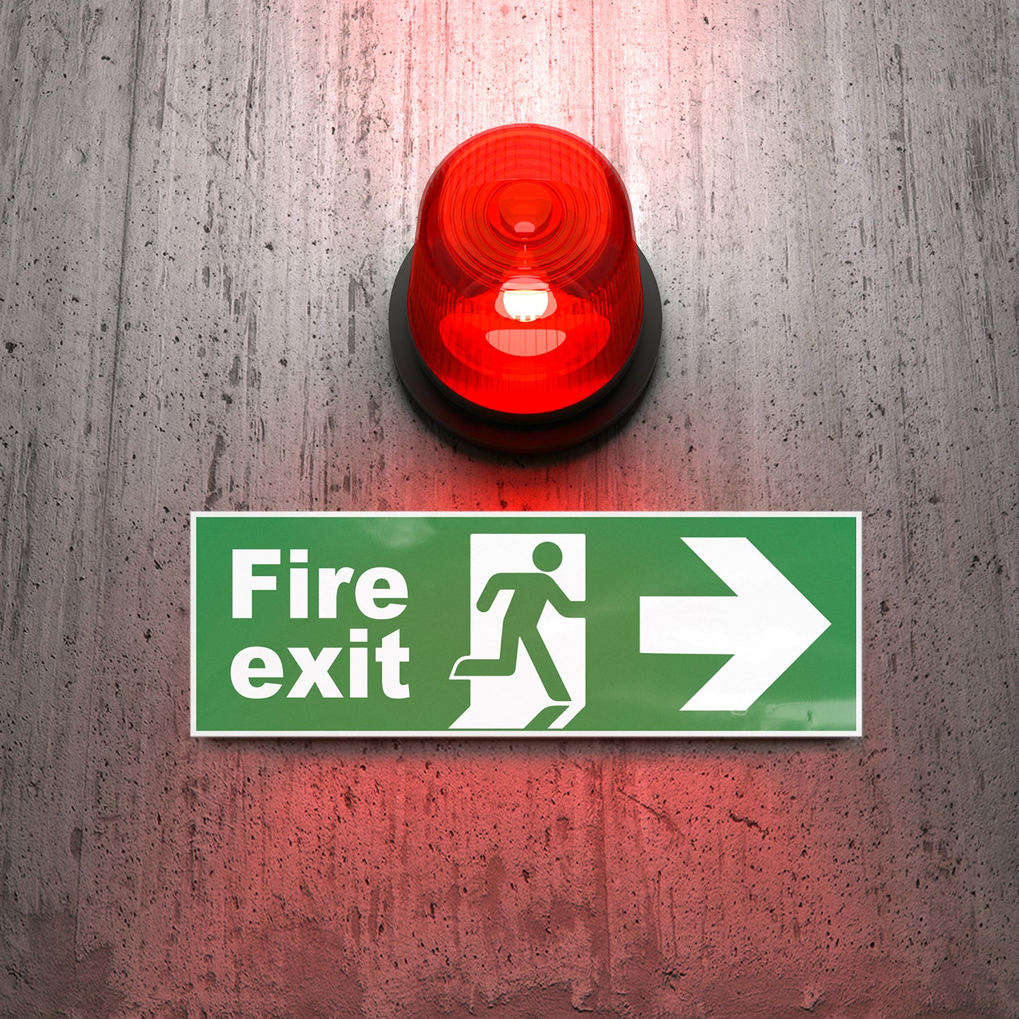 Fire Exit Sign 30 x 10 cm PVC Sign