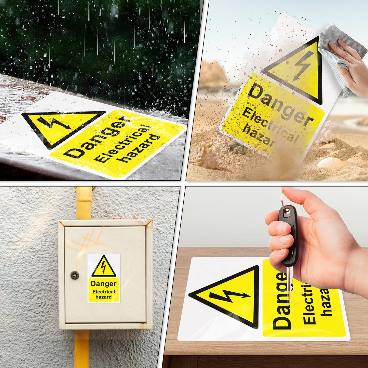 Danger Electrical Hazard Vinyl Sticker
