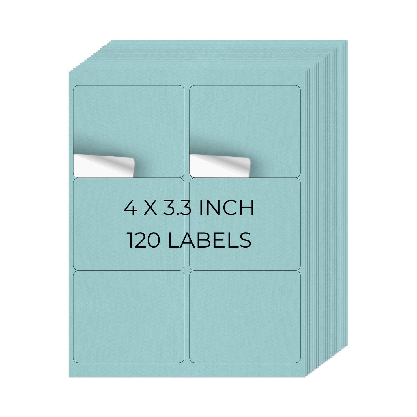 Etiquetas para impresora de 3-1/3" x 4"