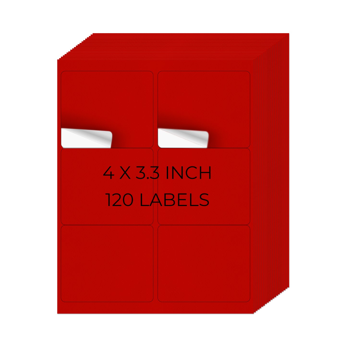 Etiquetas para impresora de 3-1/3" x 4"