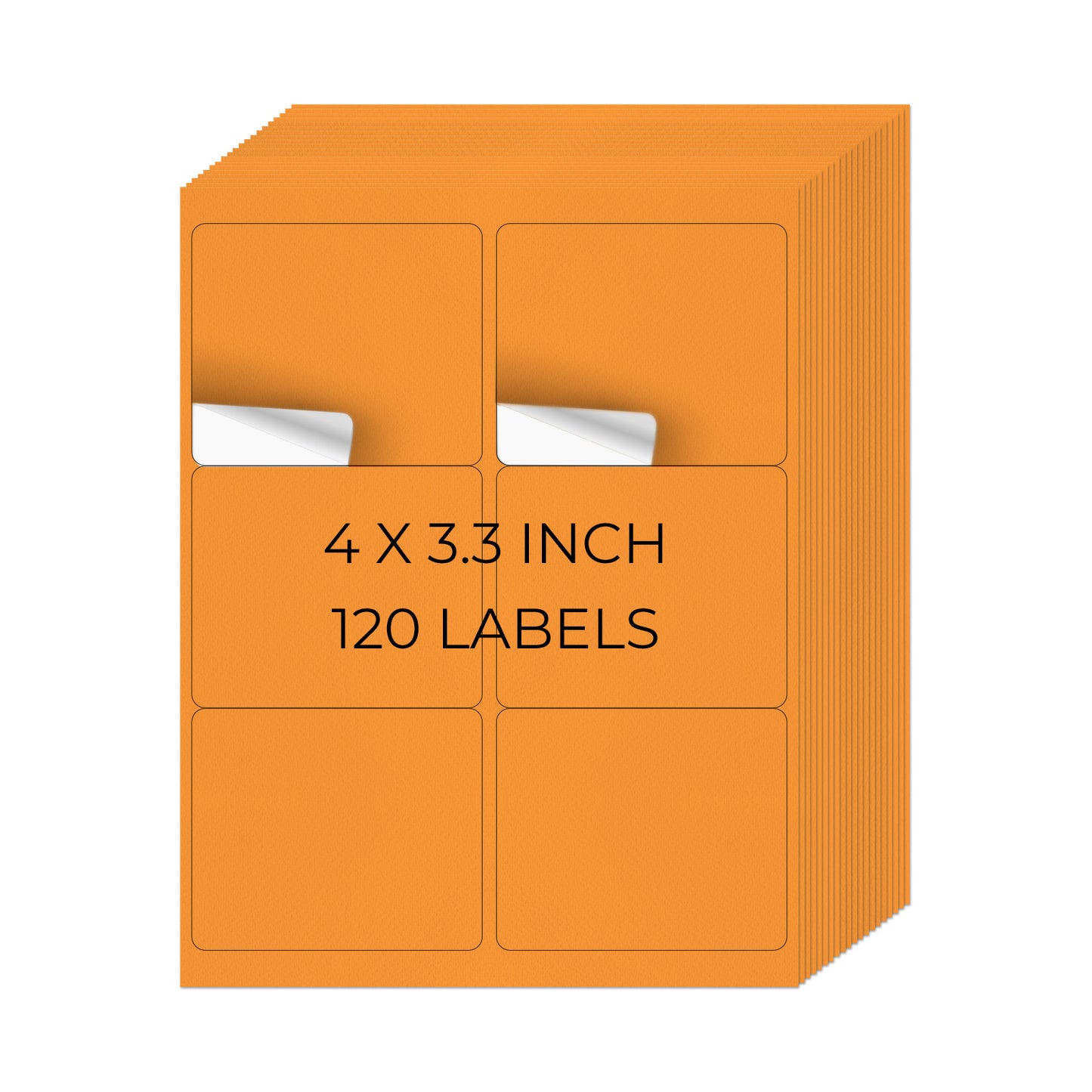 Etiquetas para impresora de 3-1/3" x 4"