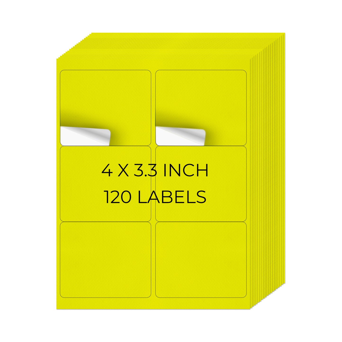 Etiquetas para impresora de 3-1/3" x 4"