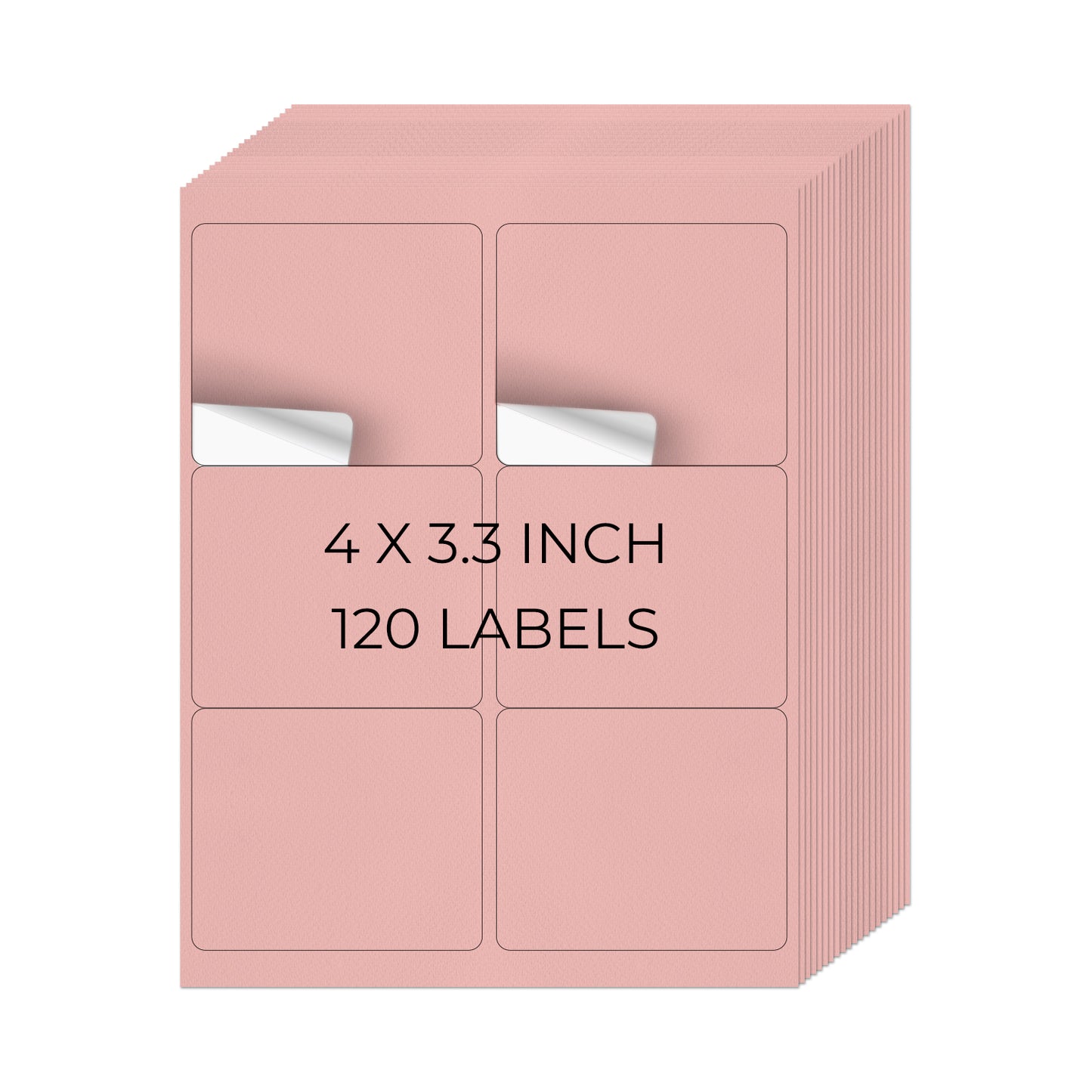 Etiquetas para impresora de 3-1/3" x 4"