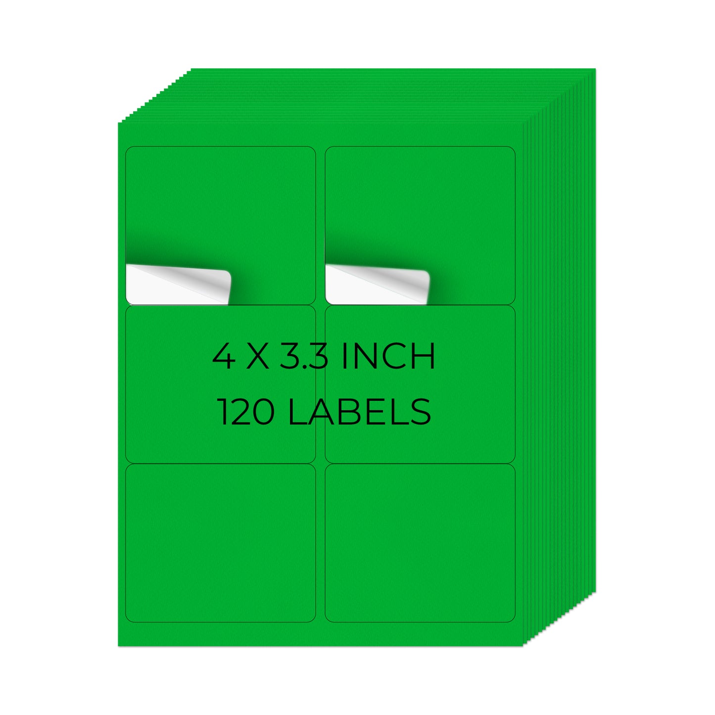 Etiquetas para impresora de 3-1/3" x 4"