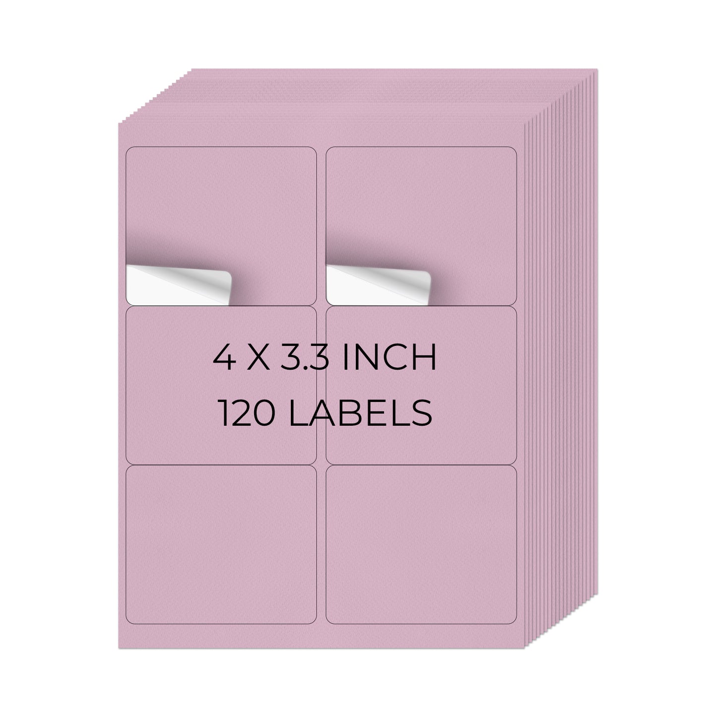 Etiquetas para impresora de 3-1/3" x 4"