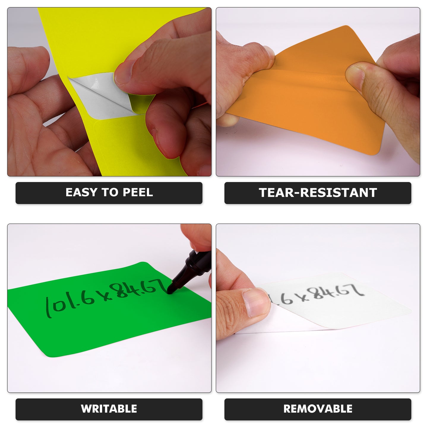 Etiquetas para impresora de 3-1/3" x 4"