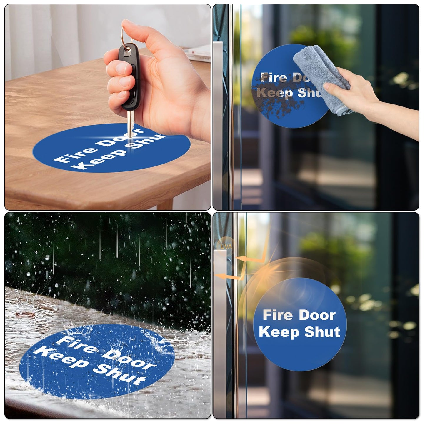 Fire Door Keep Shut Vinyl Sticker
