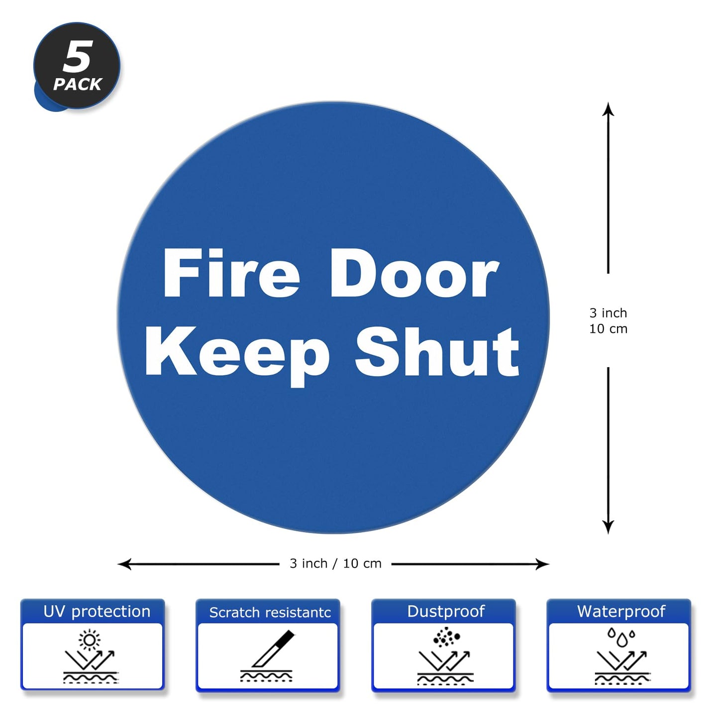 Fire Door Keep Shut Vinyl Sticker