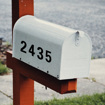 Reflective Mailbox Number 1-9 3 Set