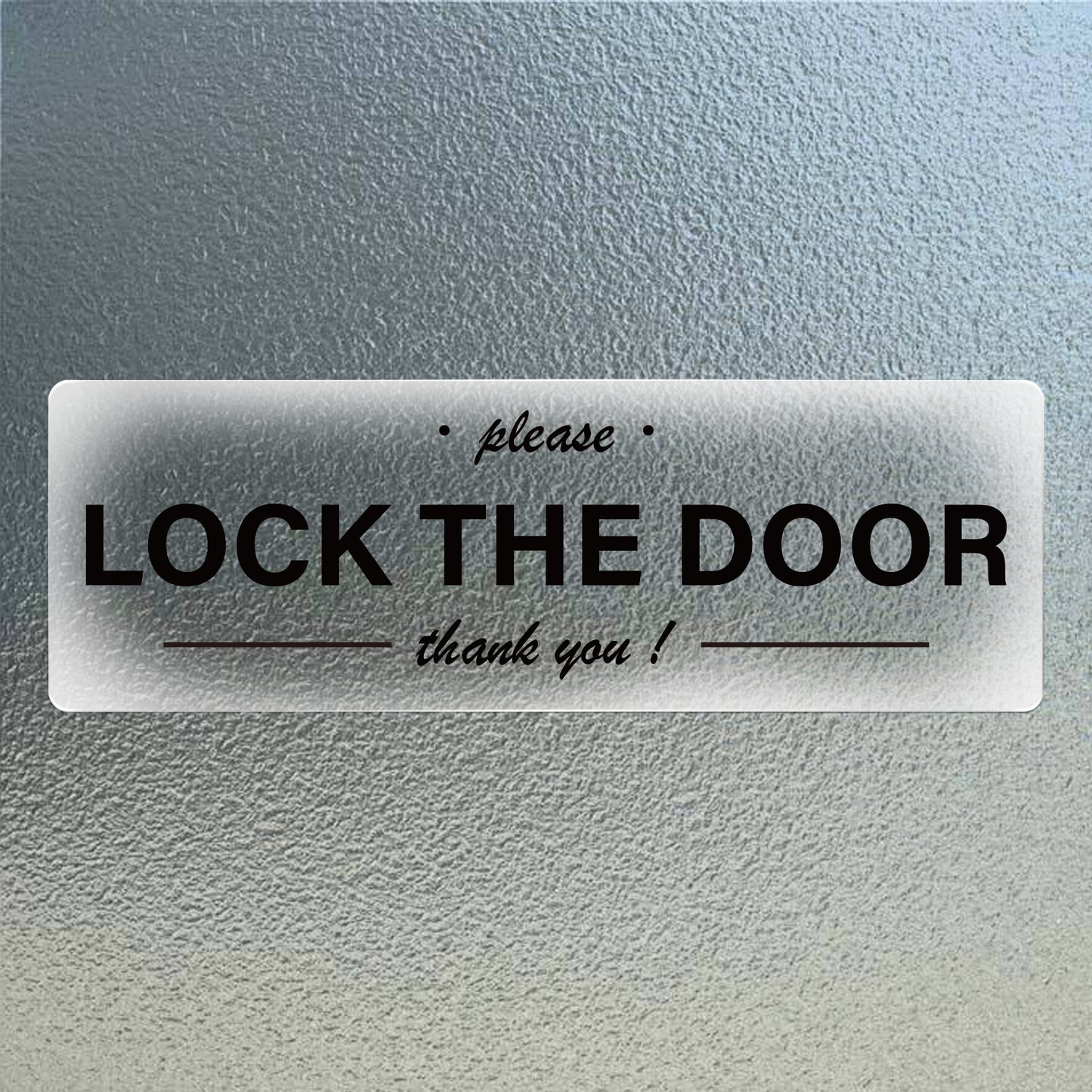 Please Lock The Door Vinyl Sticker