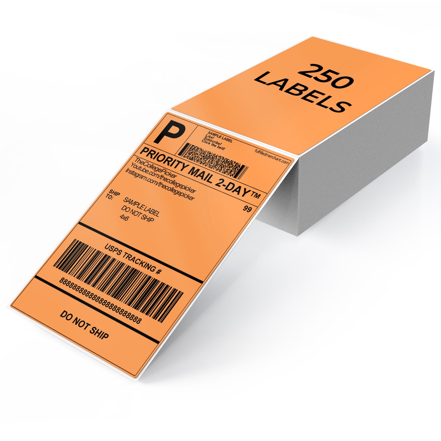 4 × 6 Inch Shipping Thermal Labels 250 PCS