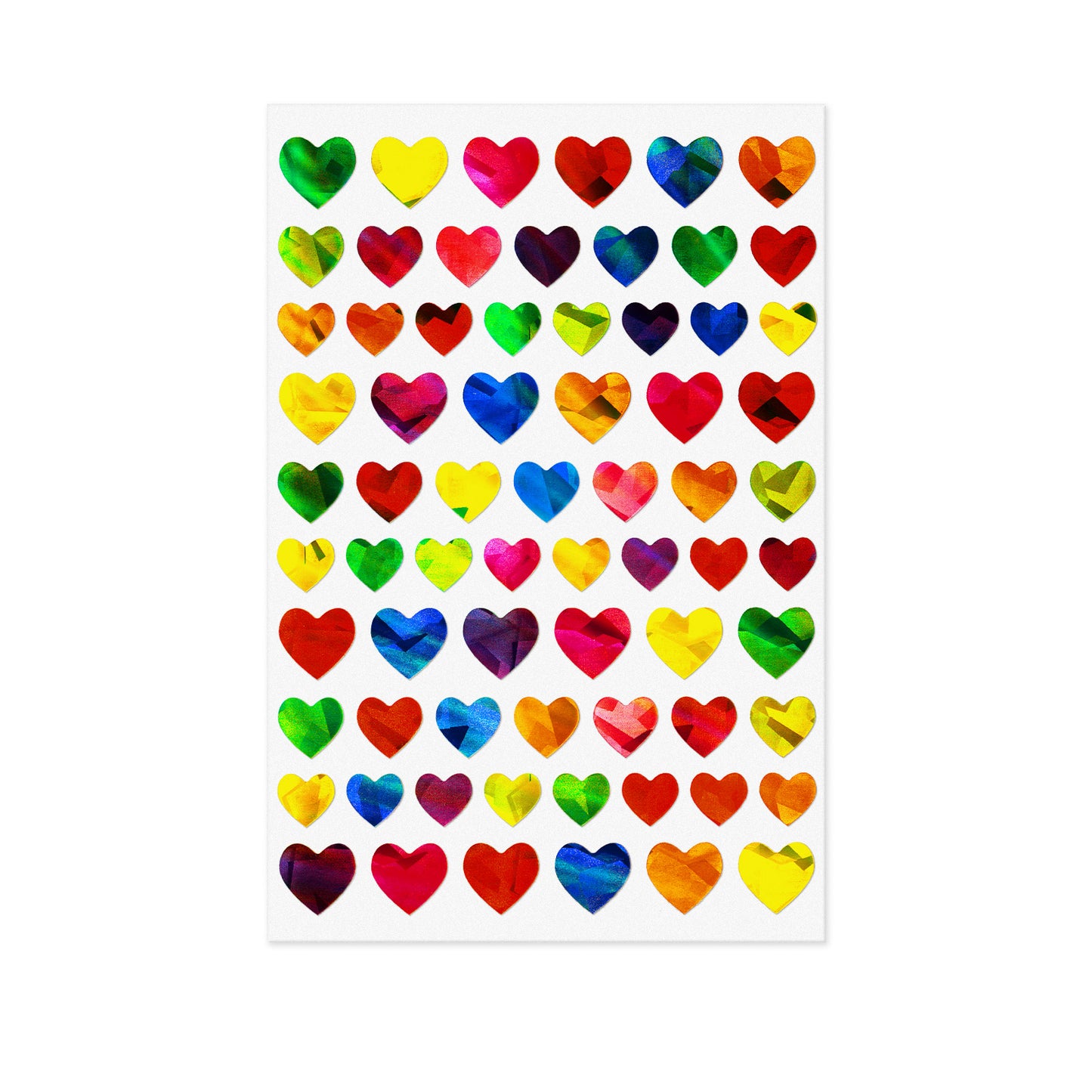 Laser Heart Shape Sticker