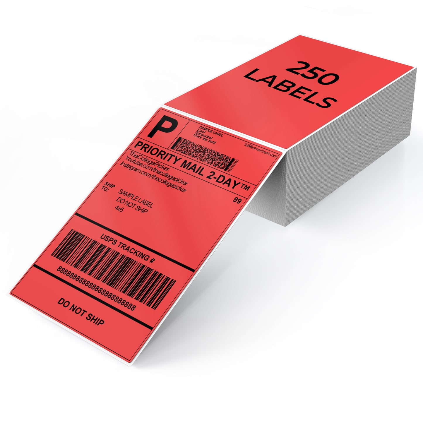 4 × 6 Inch Shipping Thermal Labels 250 PCS