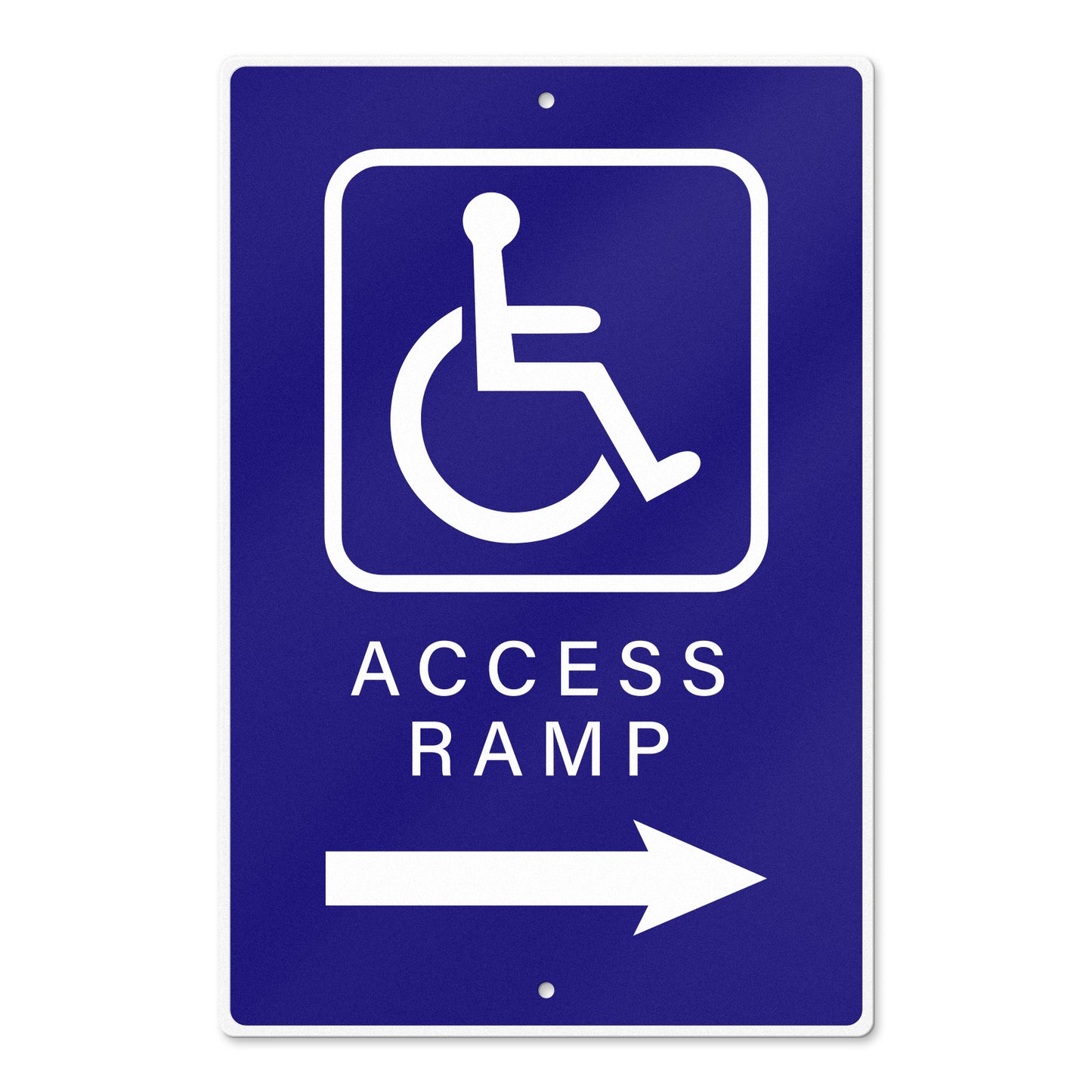 Handicap Access Ramp 8 X 12 Inch Aluminum Sign