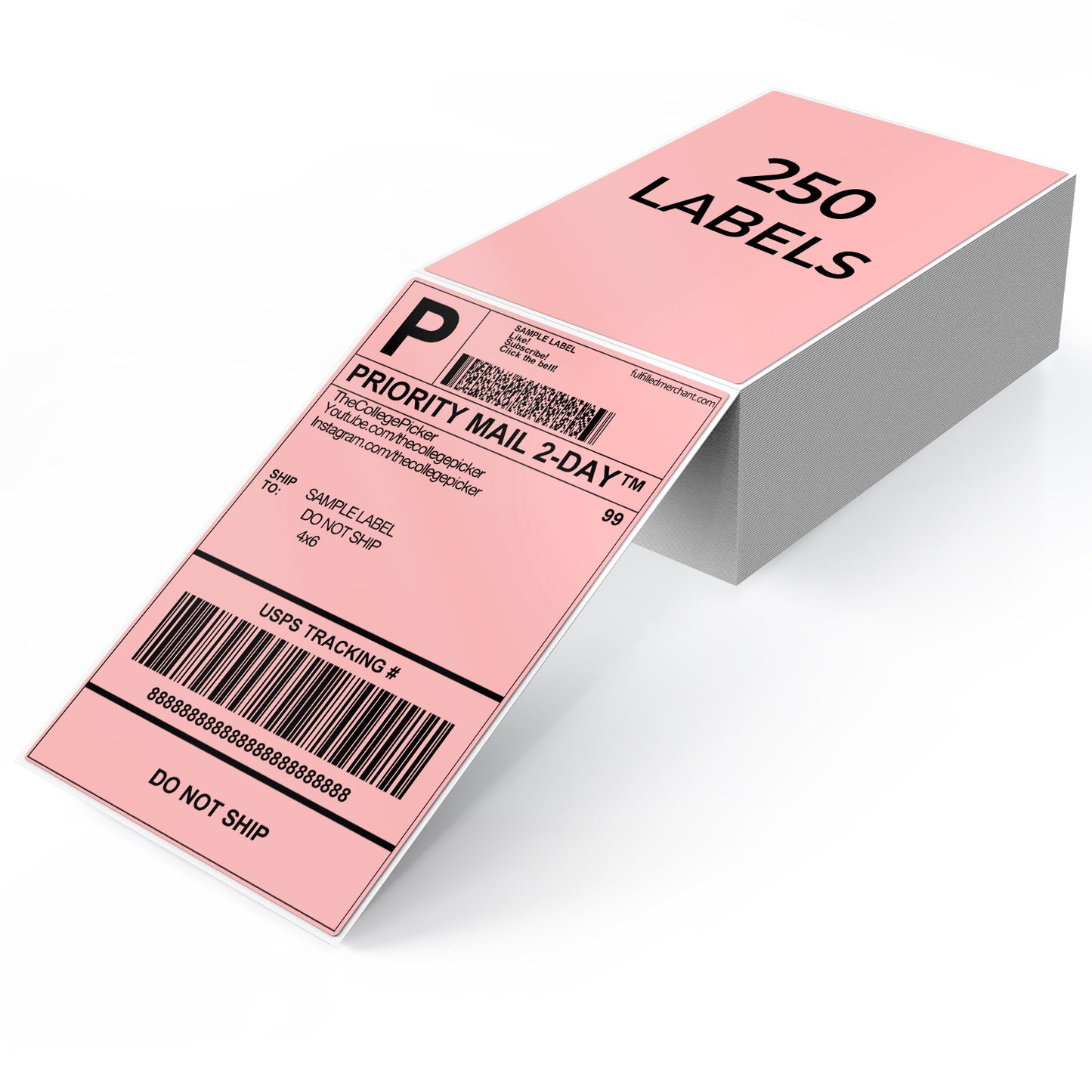 4 × 6 Inch Shipping Thermal Labels 250 PCS