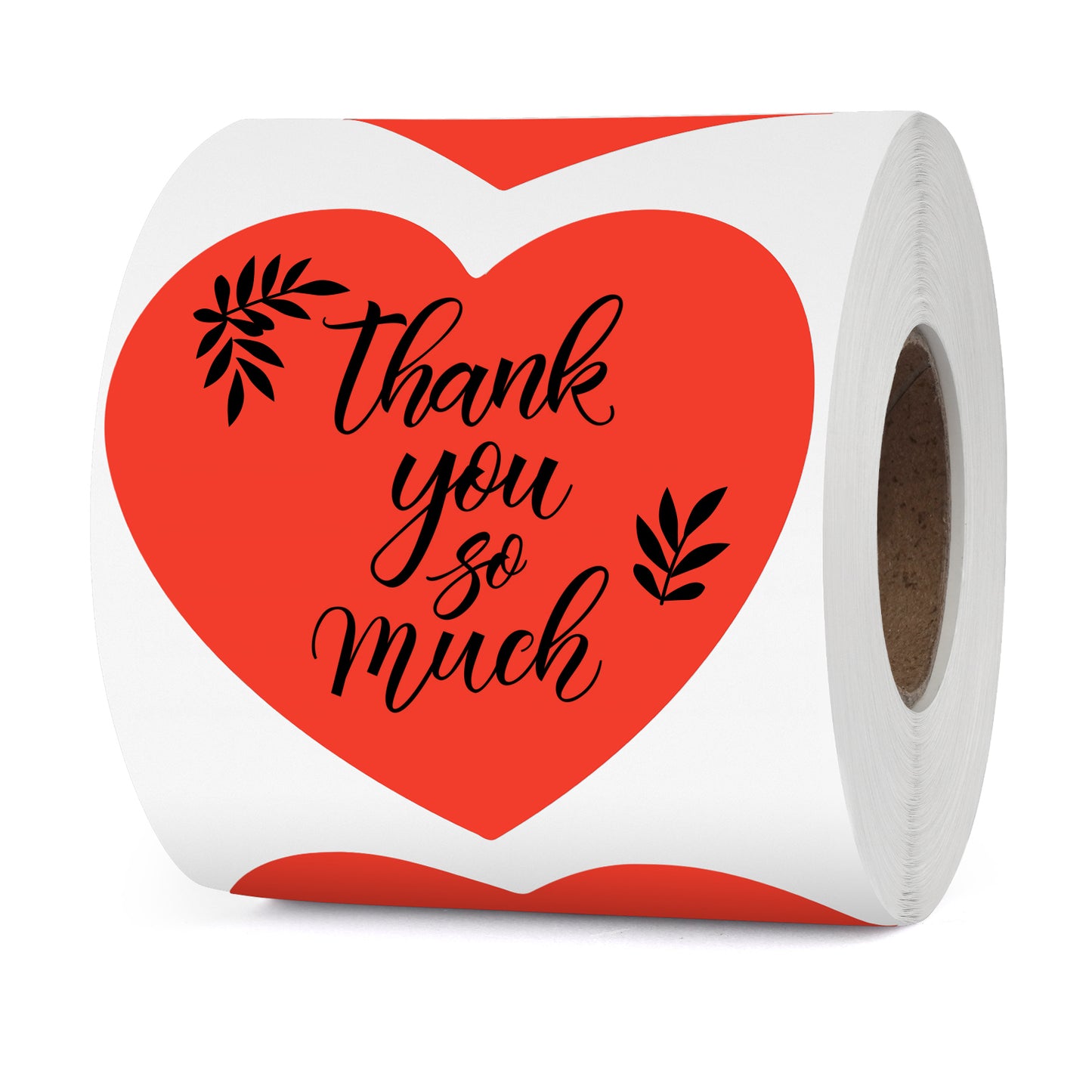 3 Inch Heart Thermal Labels