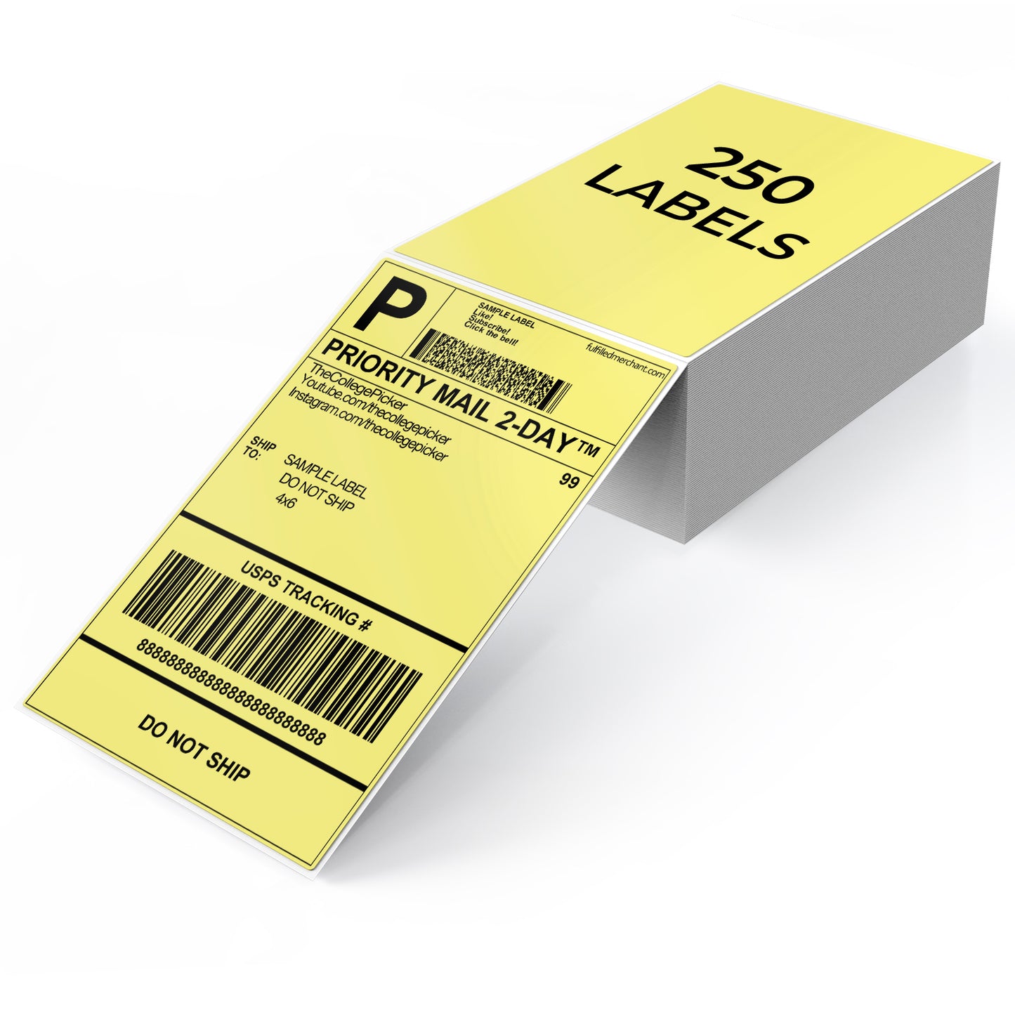 4 × 6 Inch Shipping Thermal Labels 250 PCS