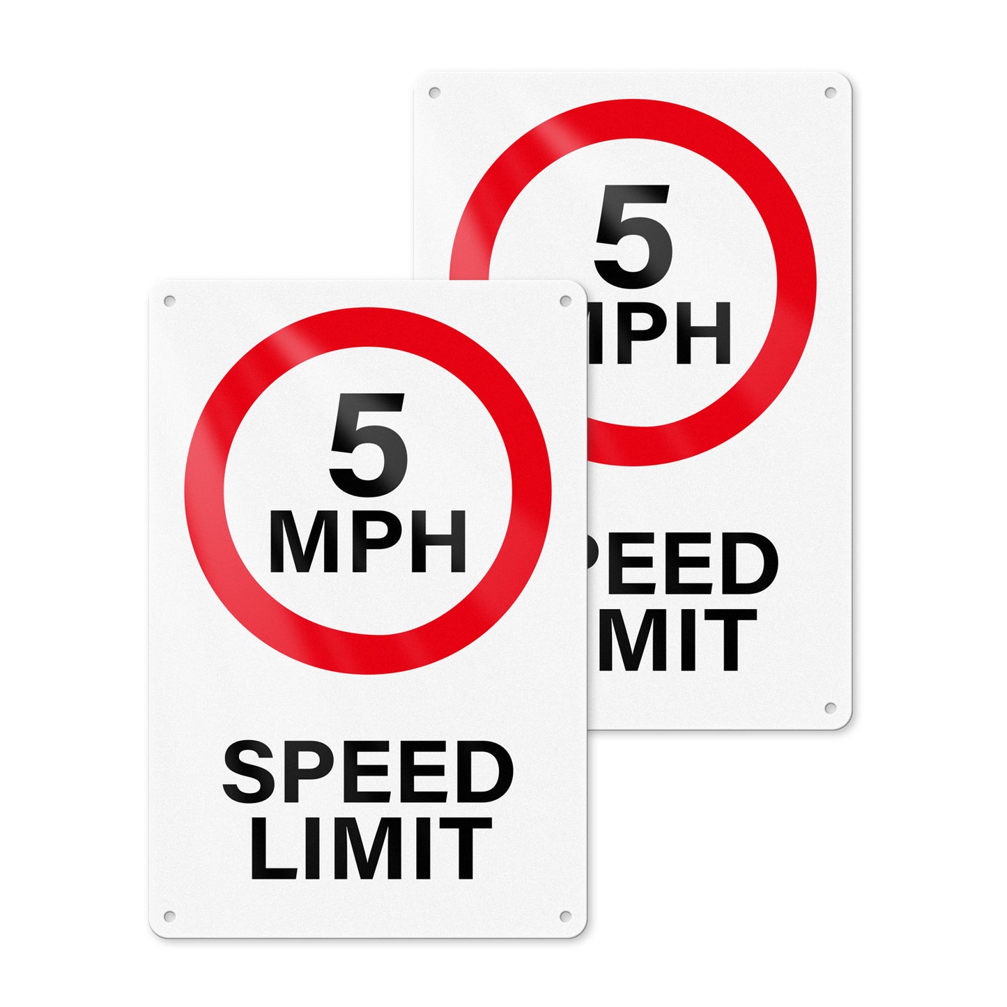 5 MPH Speed Limit 30 x 20 cm Aluminum Signs