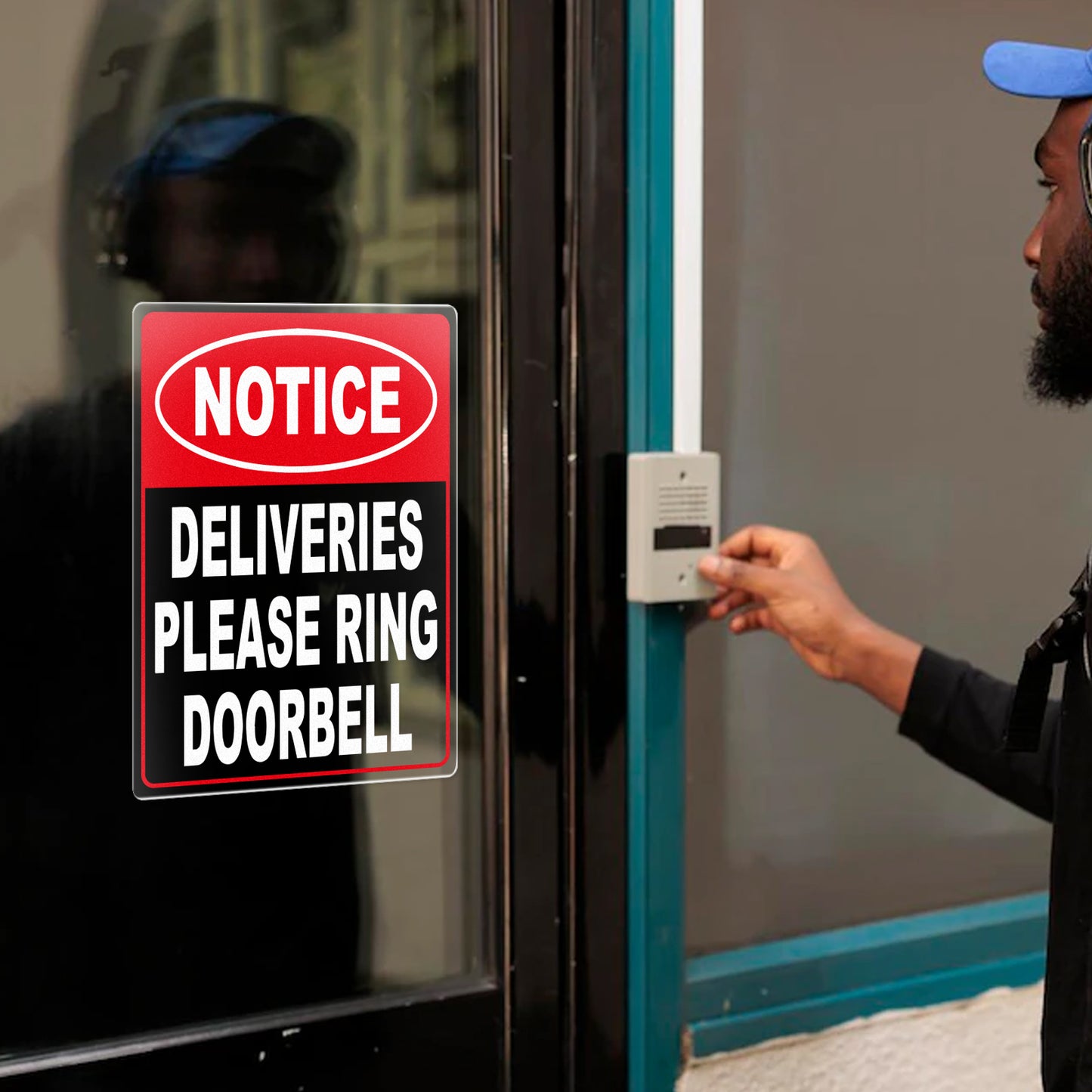 Deliveries Please Ring Doorbell Vinyl Sticker