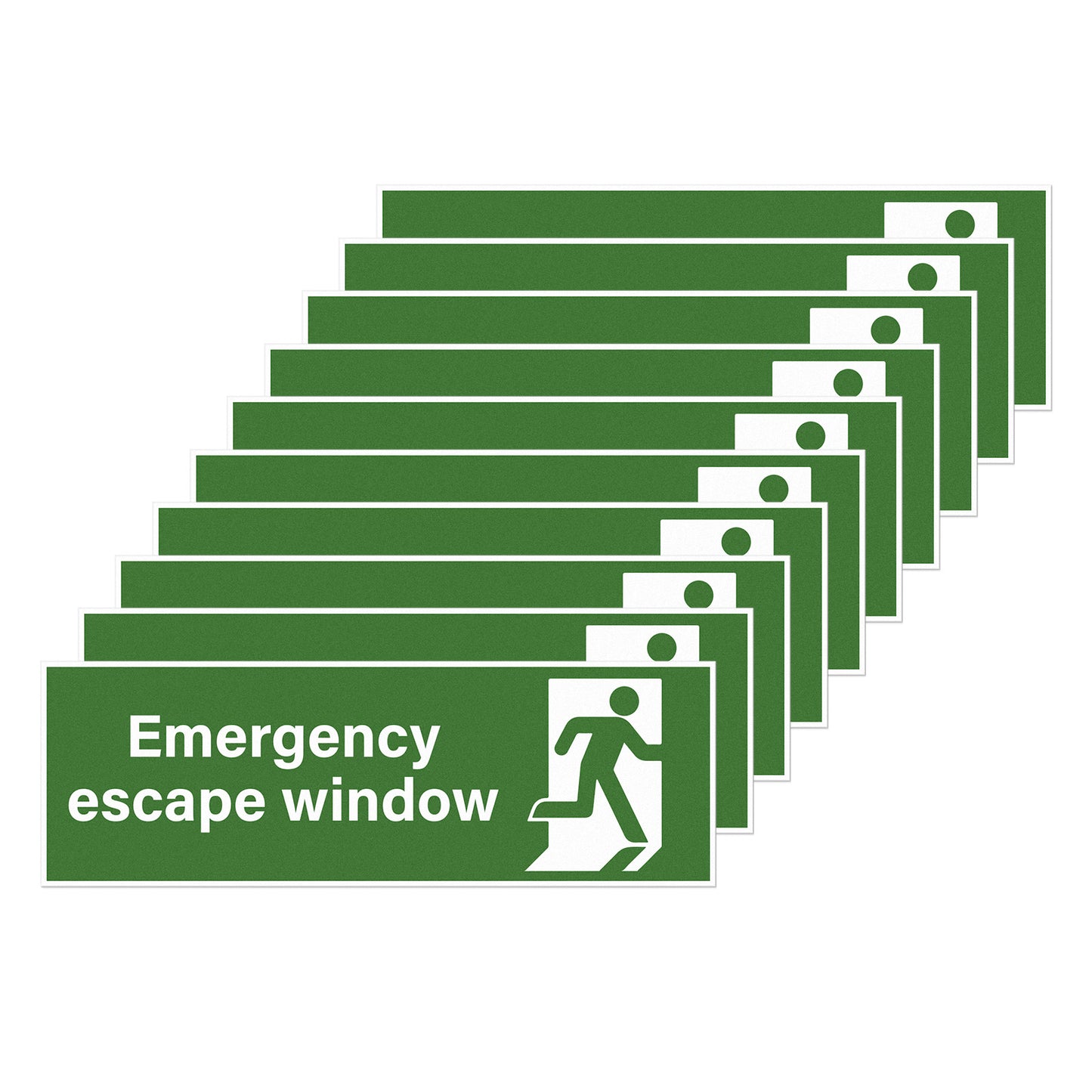 Emergency Escape Window Vinyl Sticker