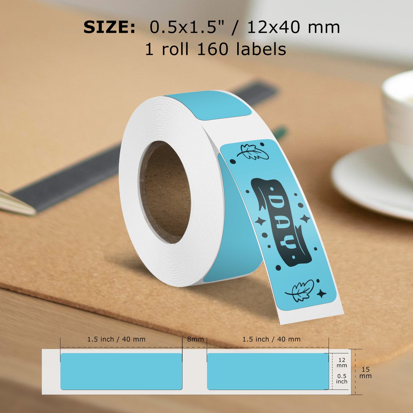 0.47 × 1.57 Inch Thermal Labels