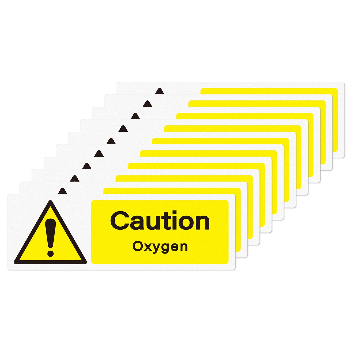 Caution Oxygen Vinyl Sticker