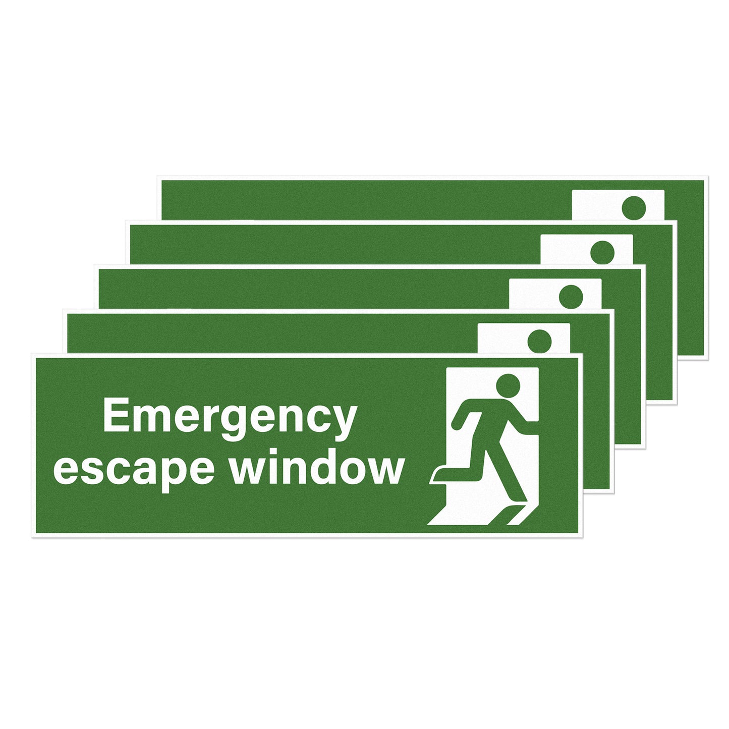 Emergency Escape Window Vinyl Sticker