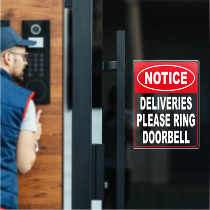 Deliveries Please Ring Doorbell Vinyl Sticker