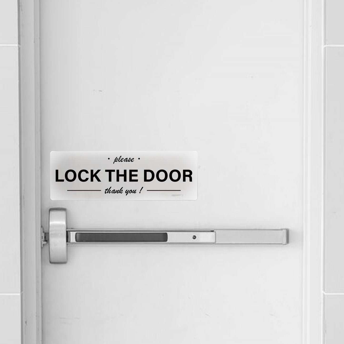 Please Lock The Door Vinyl Sticker