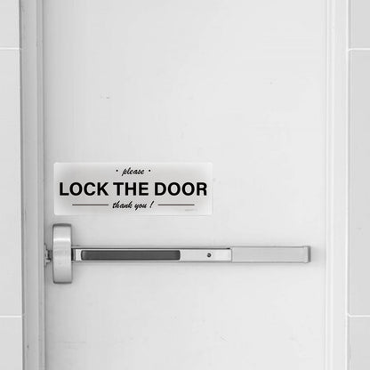 Please Lock The Door Vinyl Sticker