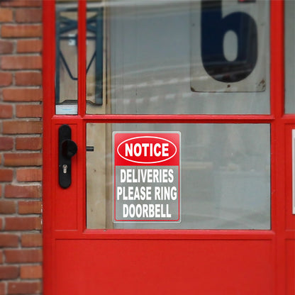 Deliveries Please Ring Doorbell Vinyl Sticker