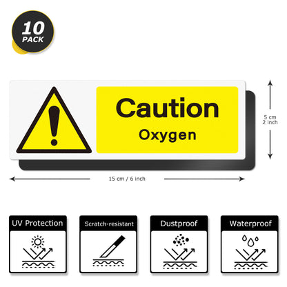 Caution Oxygen Vinyl Sticker