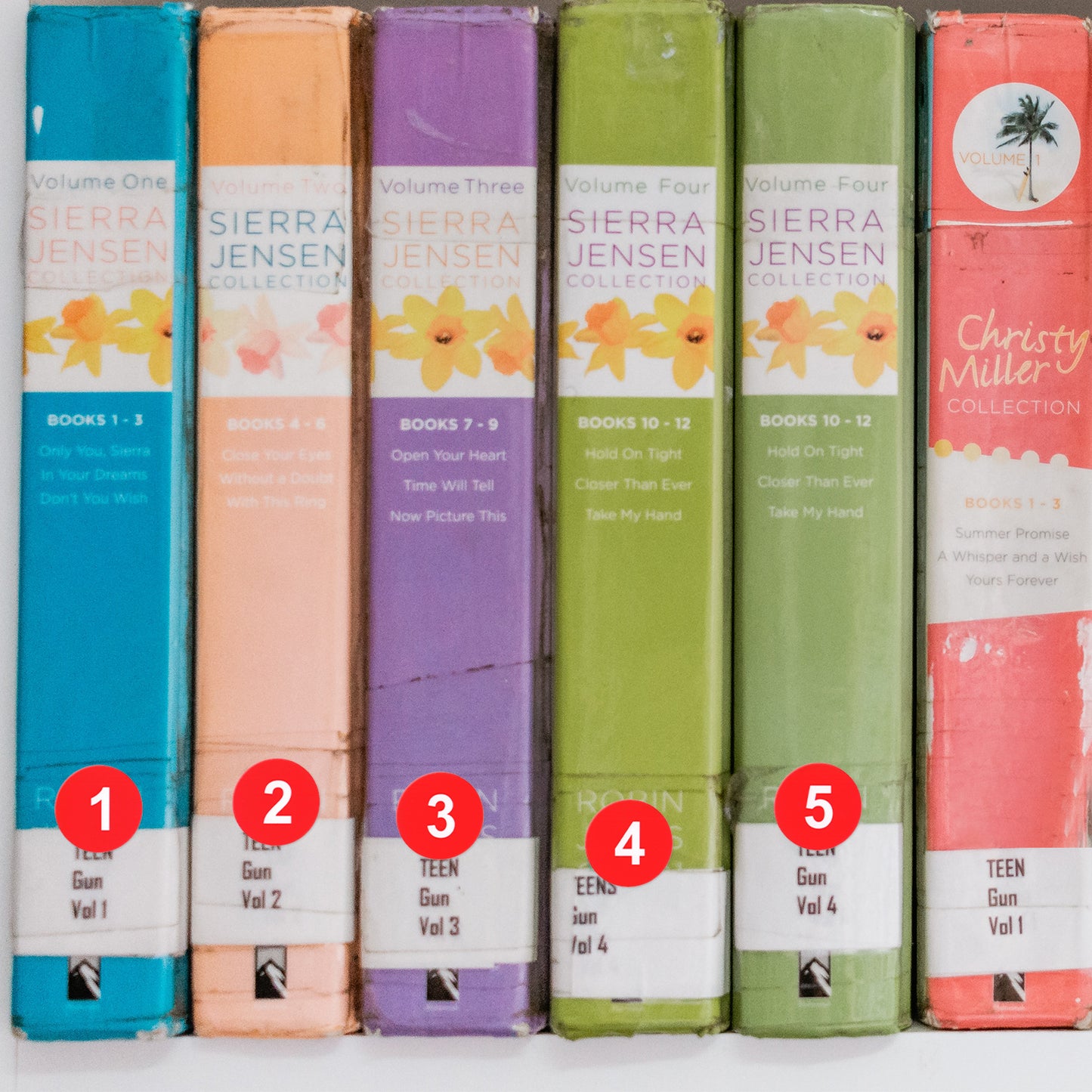 Pegatinas con números consecutivos de YIKIADA, 1 pulgada, 1-100, etiquetas redondas autoadhesivas de vinilo, resistentes al agua, para organizar inventarios, calcomanías de colores con puntos para contenedores de la escuela, la oficina y el aula, 10 hojas 