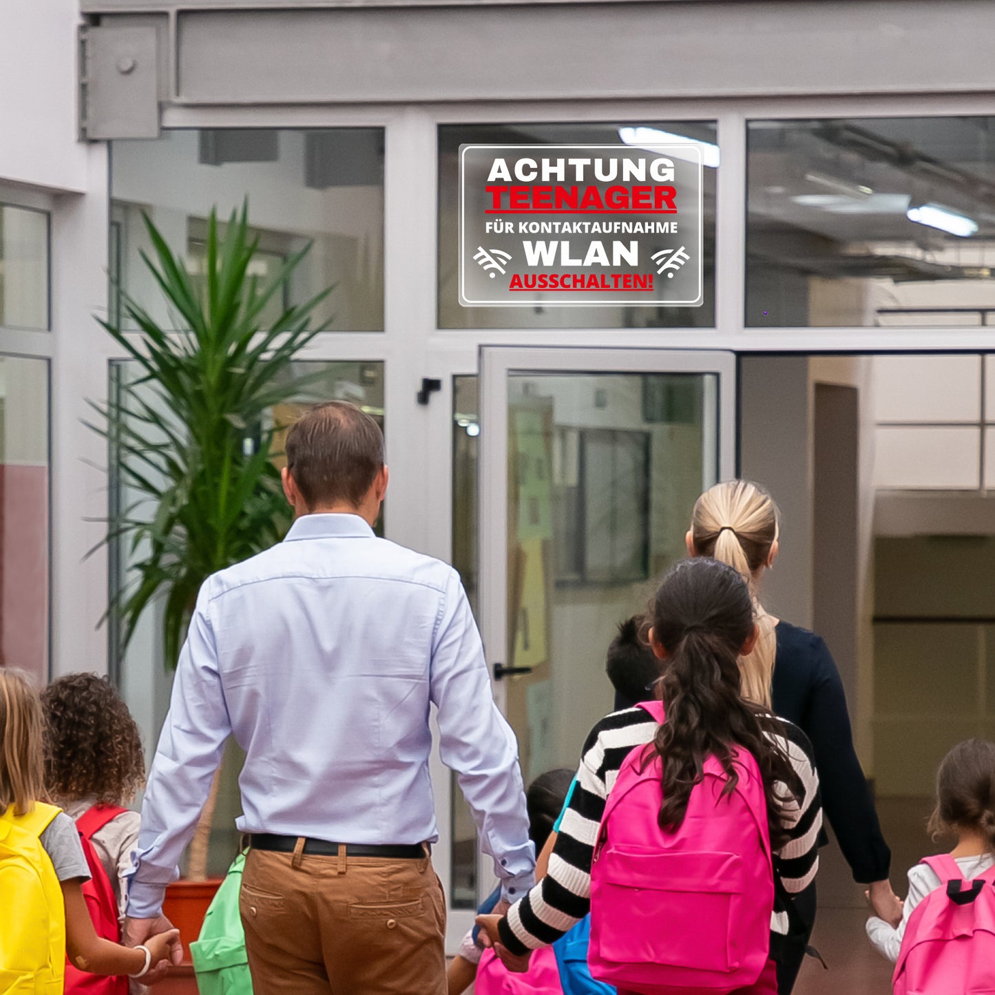 YIKIADA Achtung Teenager Aufkleber 30 x 20 cm Vinilo Selbstklebende Vorsicht Zimmer Schild Geschenk Jugendweihe Geburtstag Deko Türschild Für Jungen und Mädchen 5 Stück 