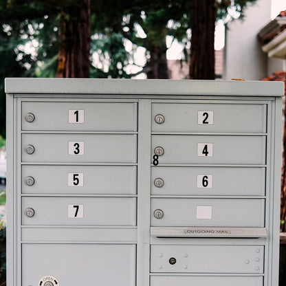 Reflective Mailbox Number 1-9 3 Set