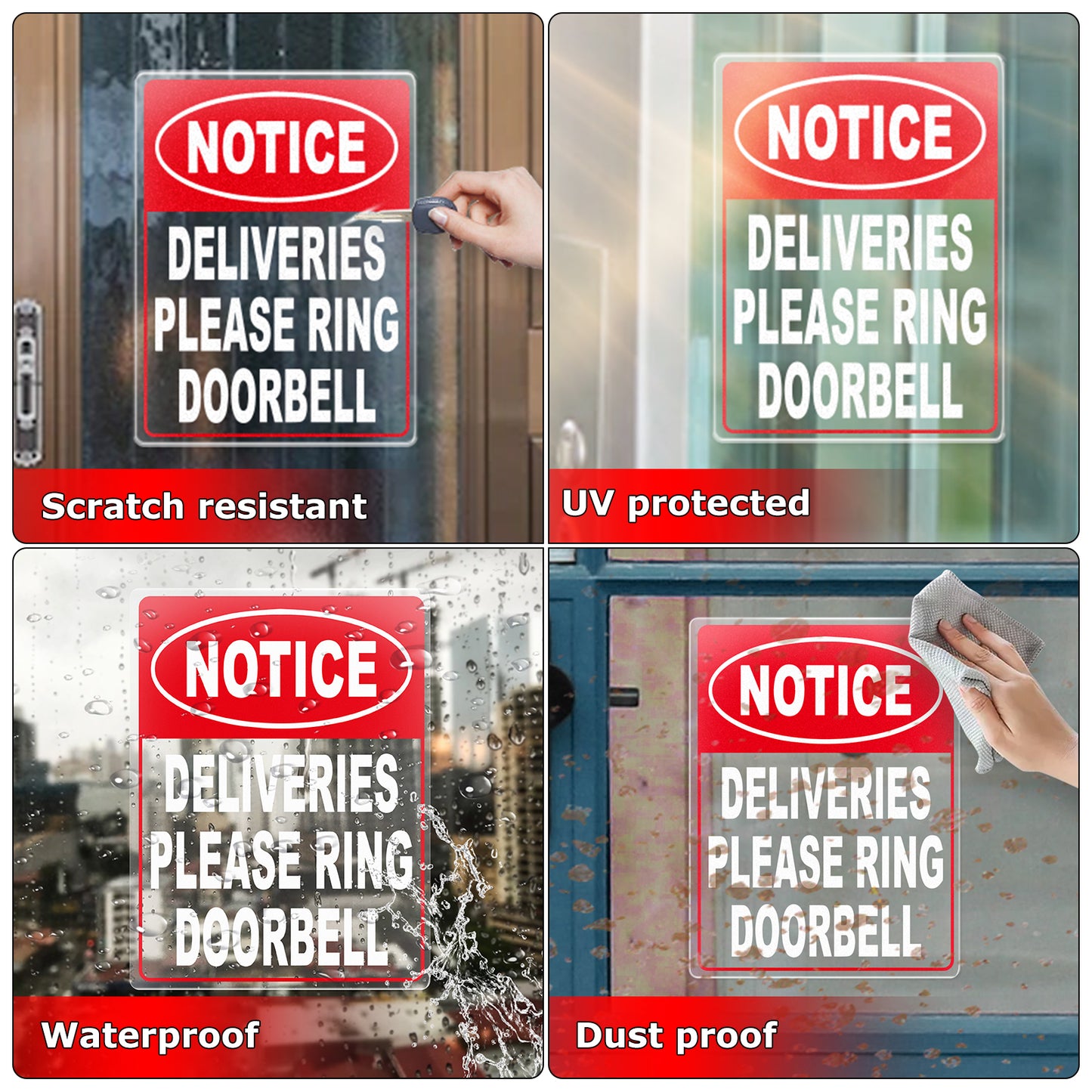 Deliveries Please Ring Doorbell Vinyl Sticker