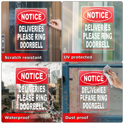 Deliveries Please Ring Doorbell Vinyl Sticker