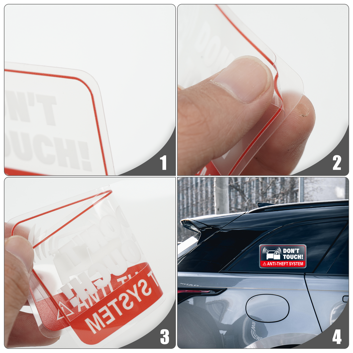 Anti-Theft System Vinyl Sticker